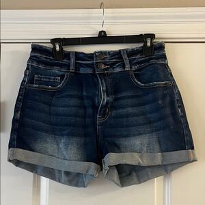 Zenana Outfitters Dark Blue Jean Shorts